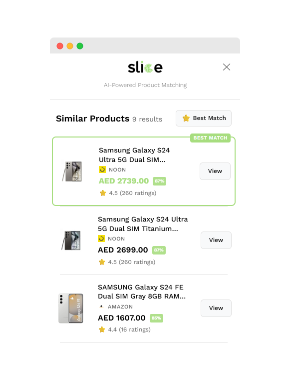 Slice Extension Screenshot